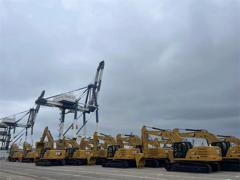 Excavators Awaiting Shipment